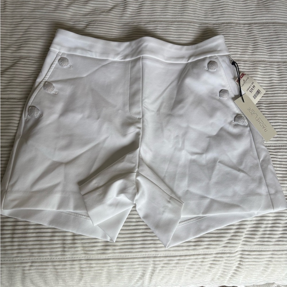 Rachel Zoe High Waist White Shorts